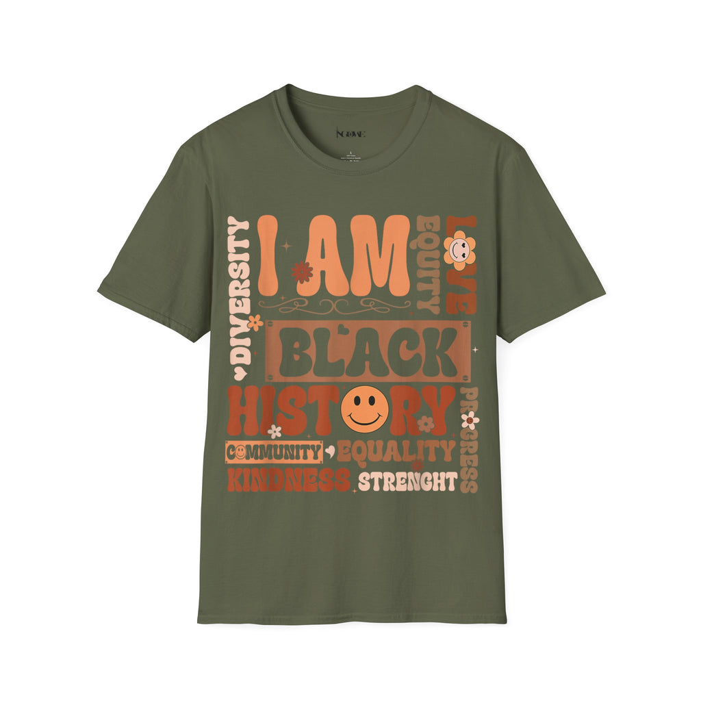 I Am Black History Unisex Soft style T-Shirt - NGOWE STORE