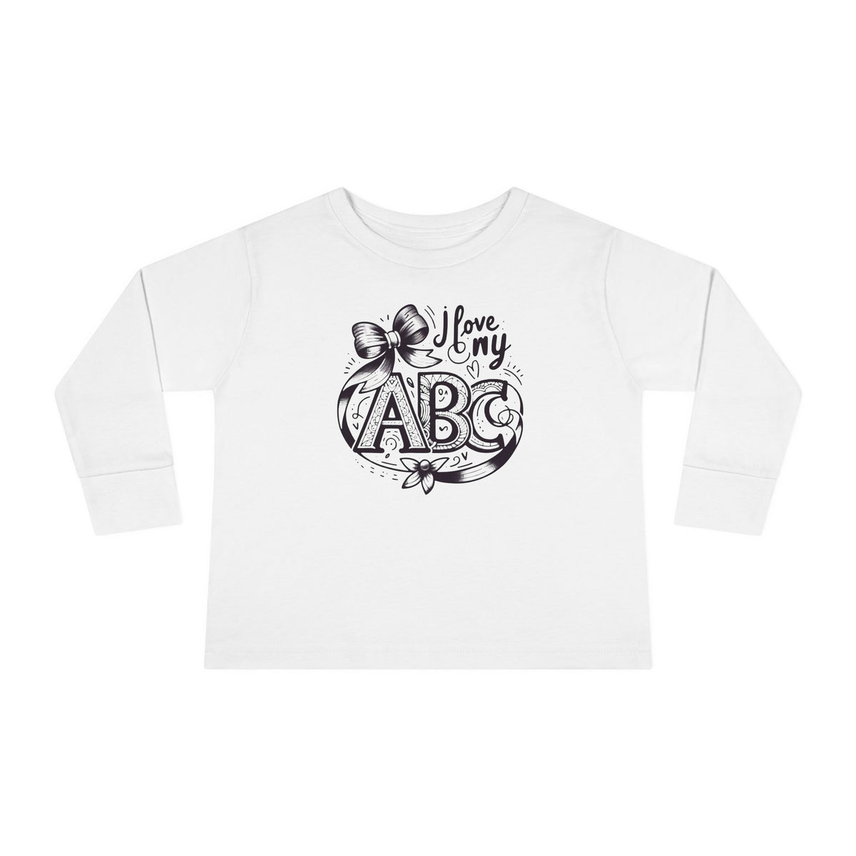 I Love My ABC Toddler Long Sleeve Tee - NGOWE STORE