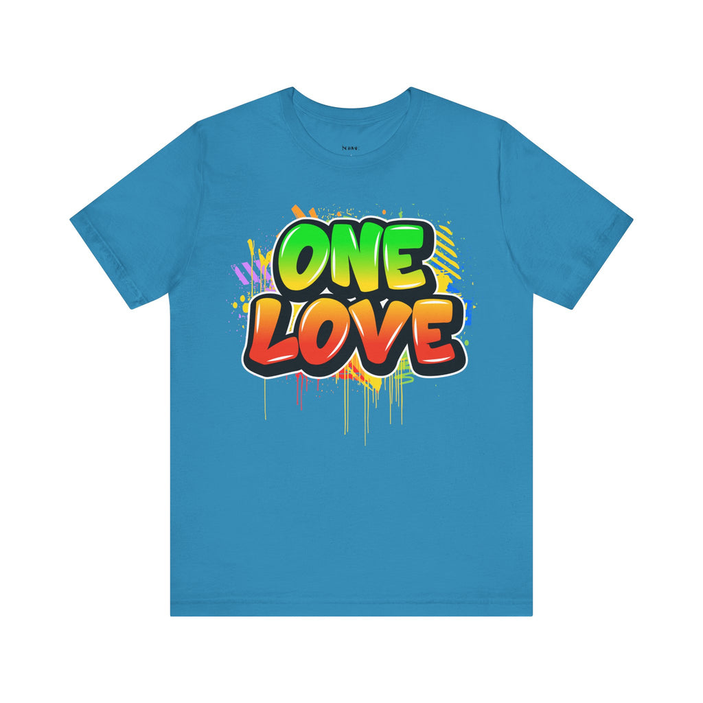 One Love Graffiti T-shirt - Unisex Jersey Short Sleeve Tee - NGOWE STORE