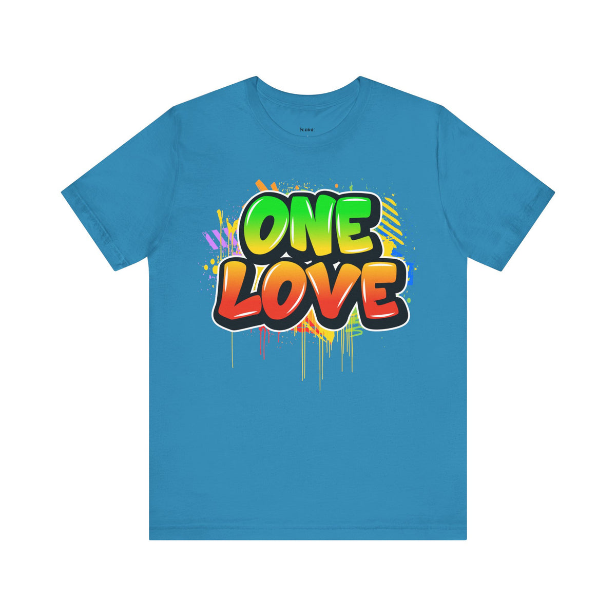 One Love Graffiti T-shirt - Unisex Jersey Short Sleeve Tee - NGOWE STORE