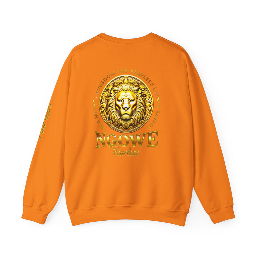 A Fearless Lion is Savage Unisex Heavy Blend™ Crewneck Sweatshirt - NGOWE STORE