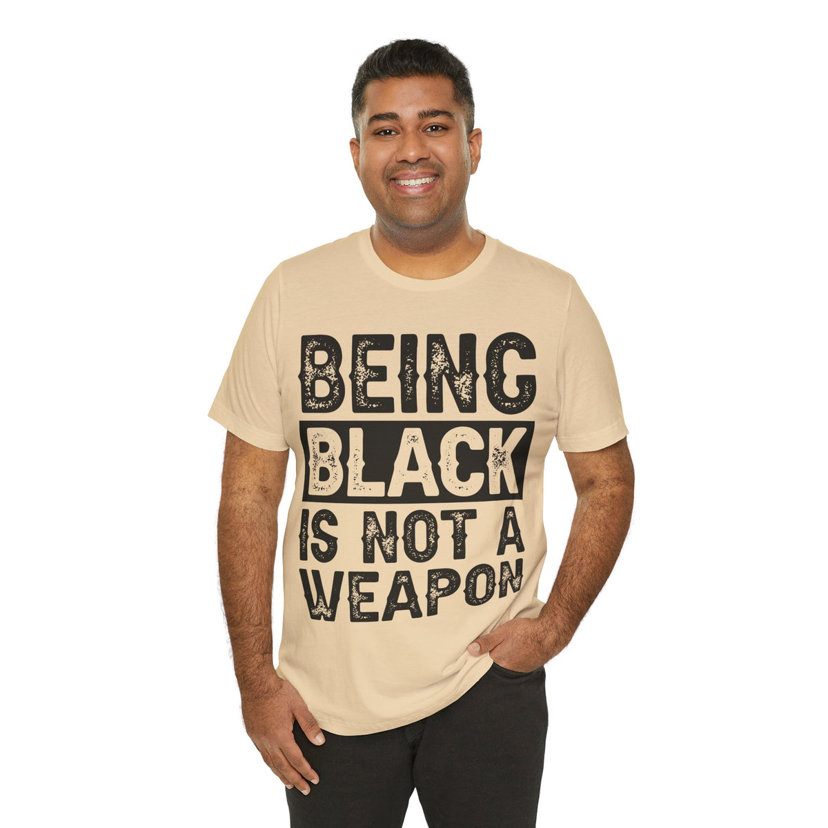 Being Black Not  A Weapon - Unisex Jersey Short Sleeve Tee - NGOWE STORE