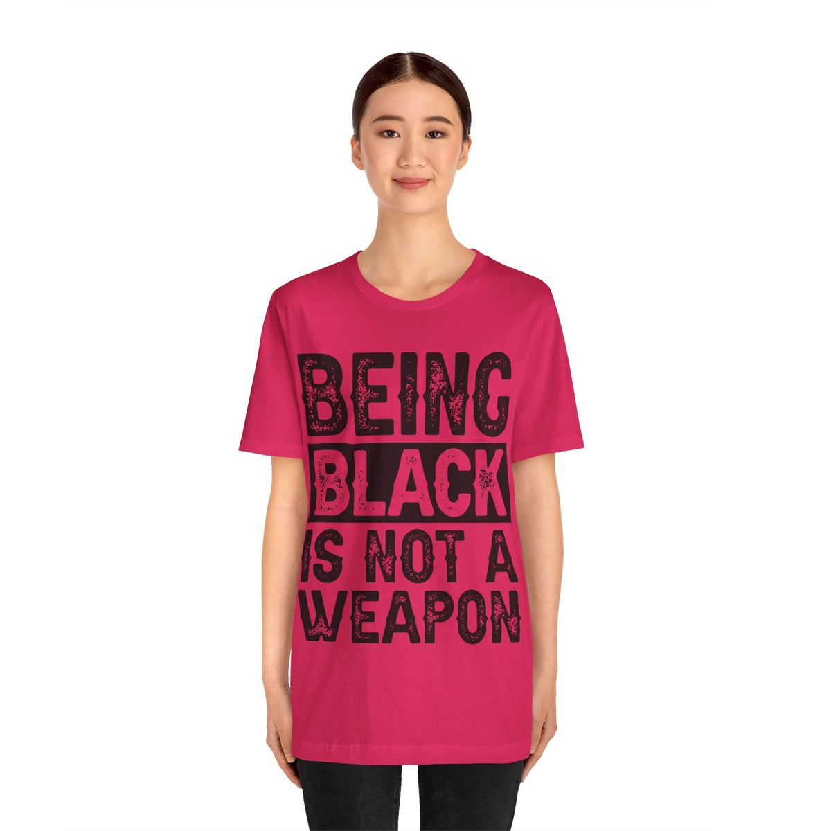 Being Black Not  A Weapon - Unisex Jersey Short Sleeve Tee - NGOWE STORE