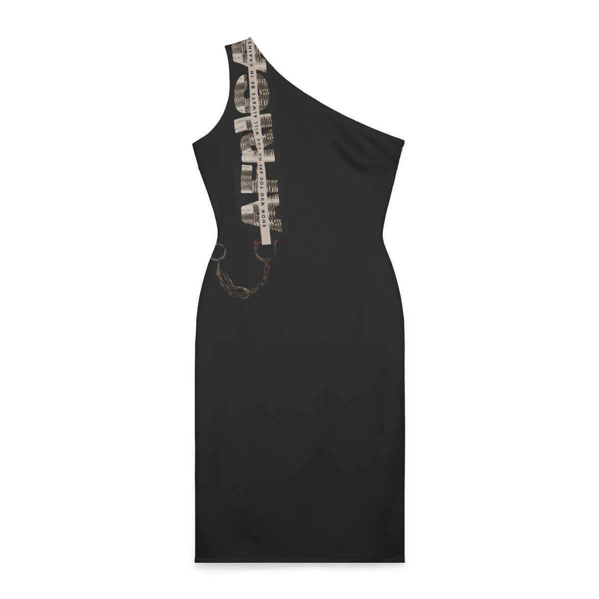 Shackled Shoulder Dress (AOP) - NGOWE STORE
