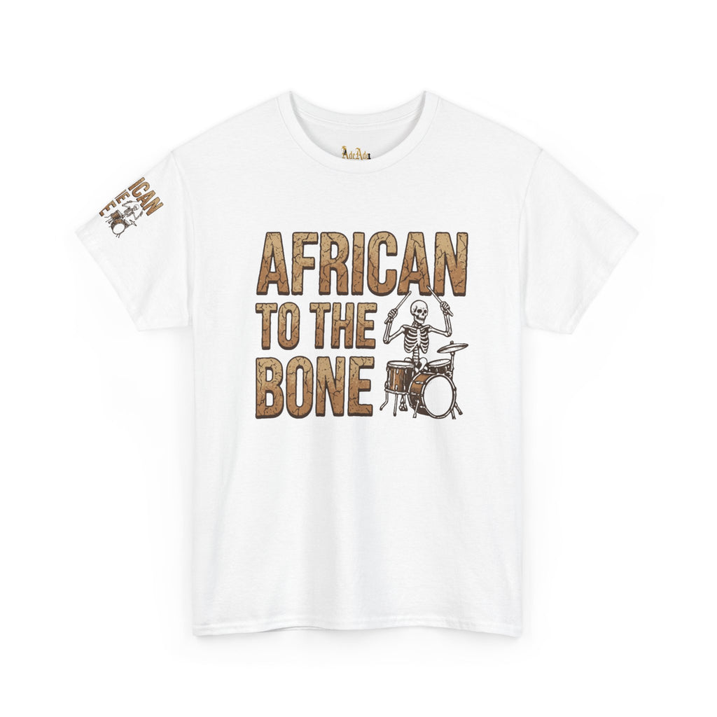 African to the Bone T-Shirt | AdeAde Original | Cultural Pride Unisex Tee | Soft Everyday Statement Shirt - NGOWE STORE