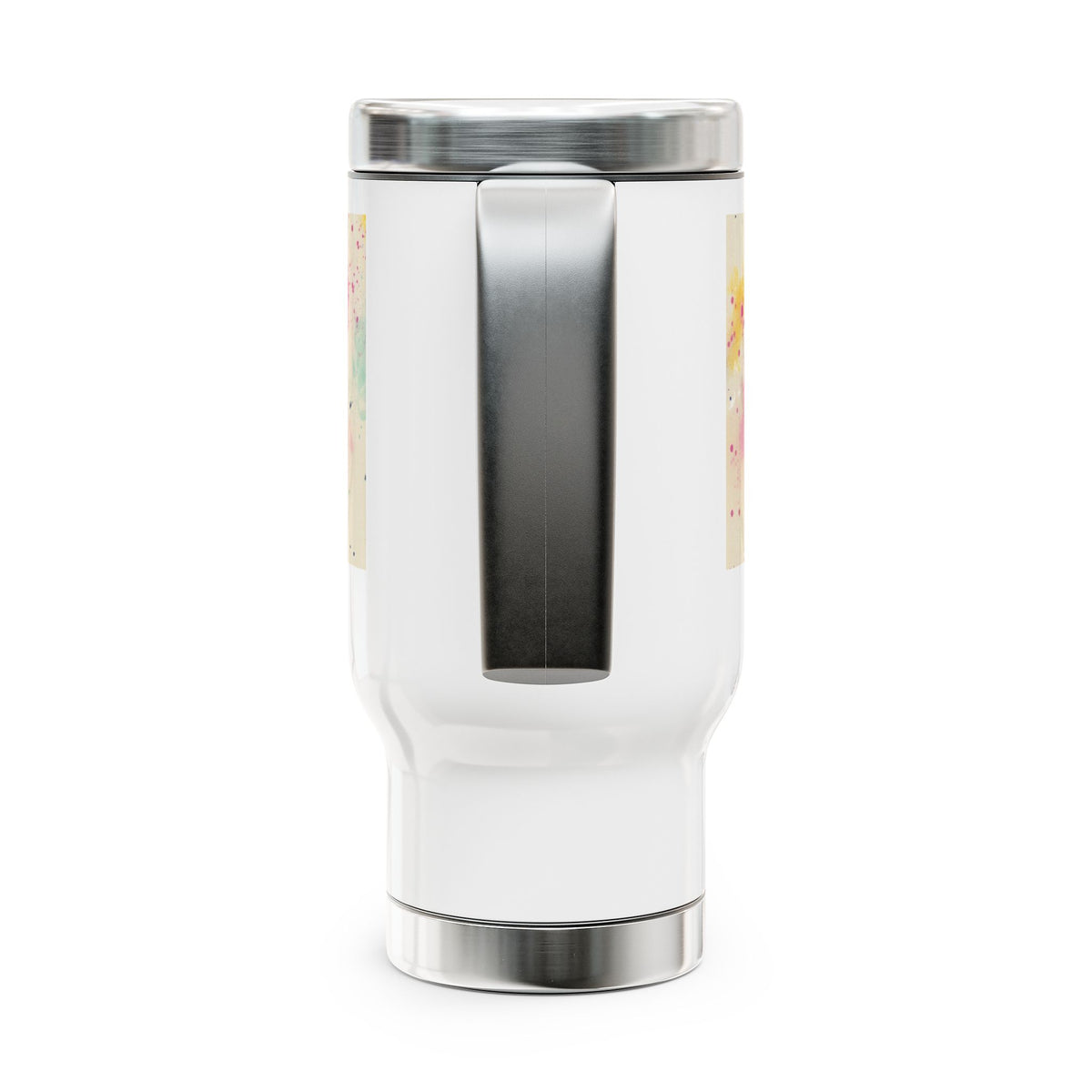 I Am Brave Affirmation Stainless Steel Travel Mug with Handle, 14oz - NGOWE STORE