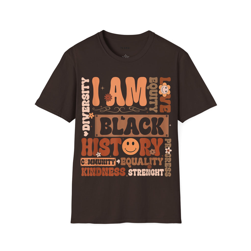 I Am Black History Unisex Soft style T-Shirt - NGOWE STORE