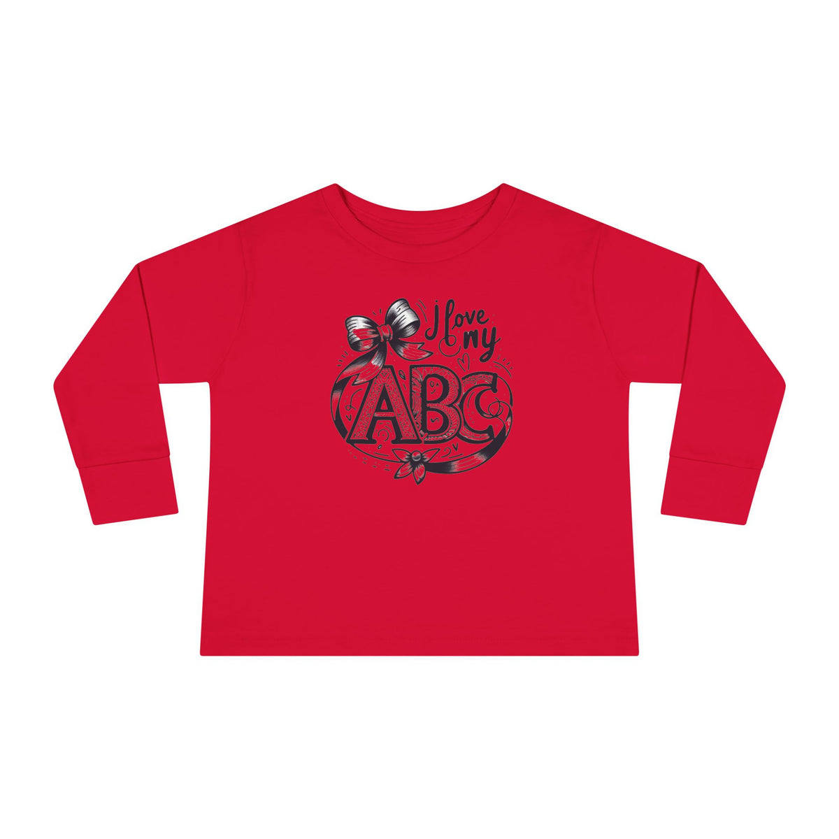 I Love My ABC Toddler Long Sleeve Tee - NGOWE STORE