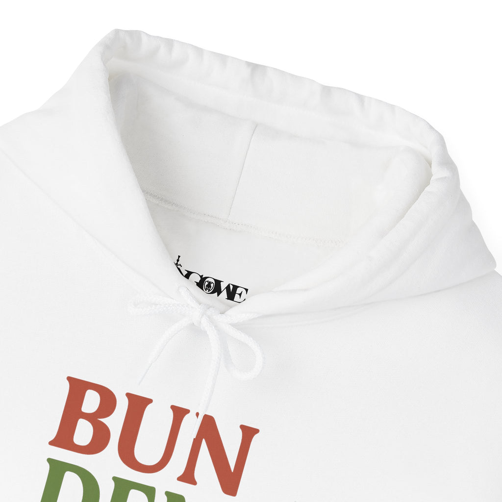 Bun Dem Summer Vibes Hooded Sweatshirt - Empire Editon Cozy Unisex Hoodie, Love Not War Casual Summer Apparel, Gift for Festivals, Outdoor Gatherings, Relaxed Style Sweatshirt - NGOWE STORE