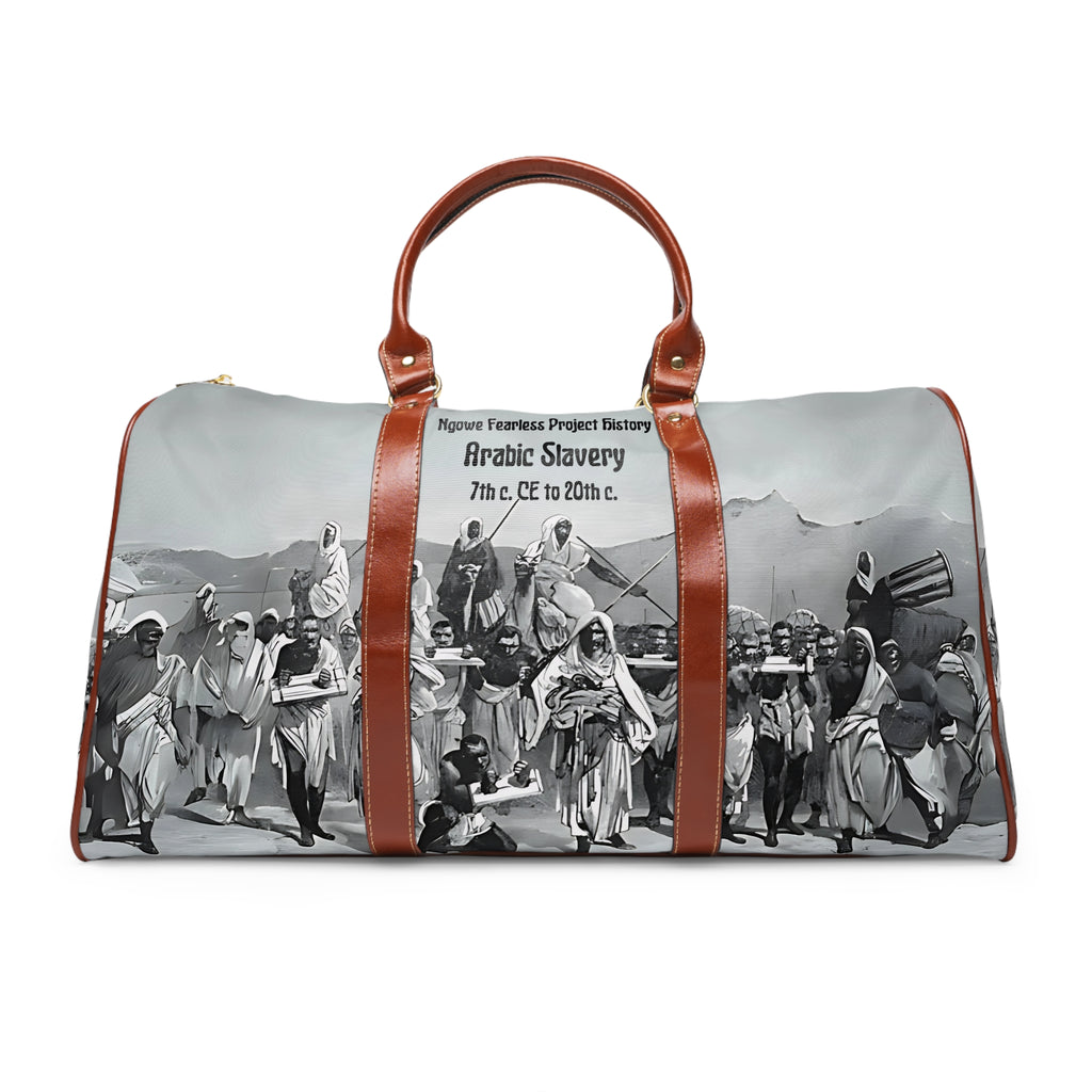 Arabic Slavery History Waterproof Travel Bag - NGOWE STORE
