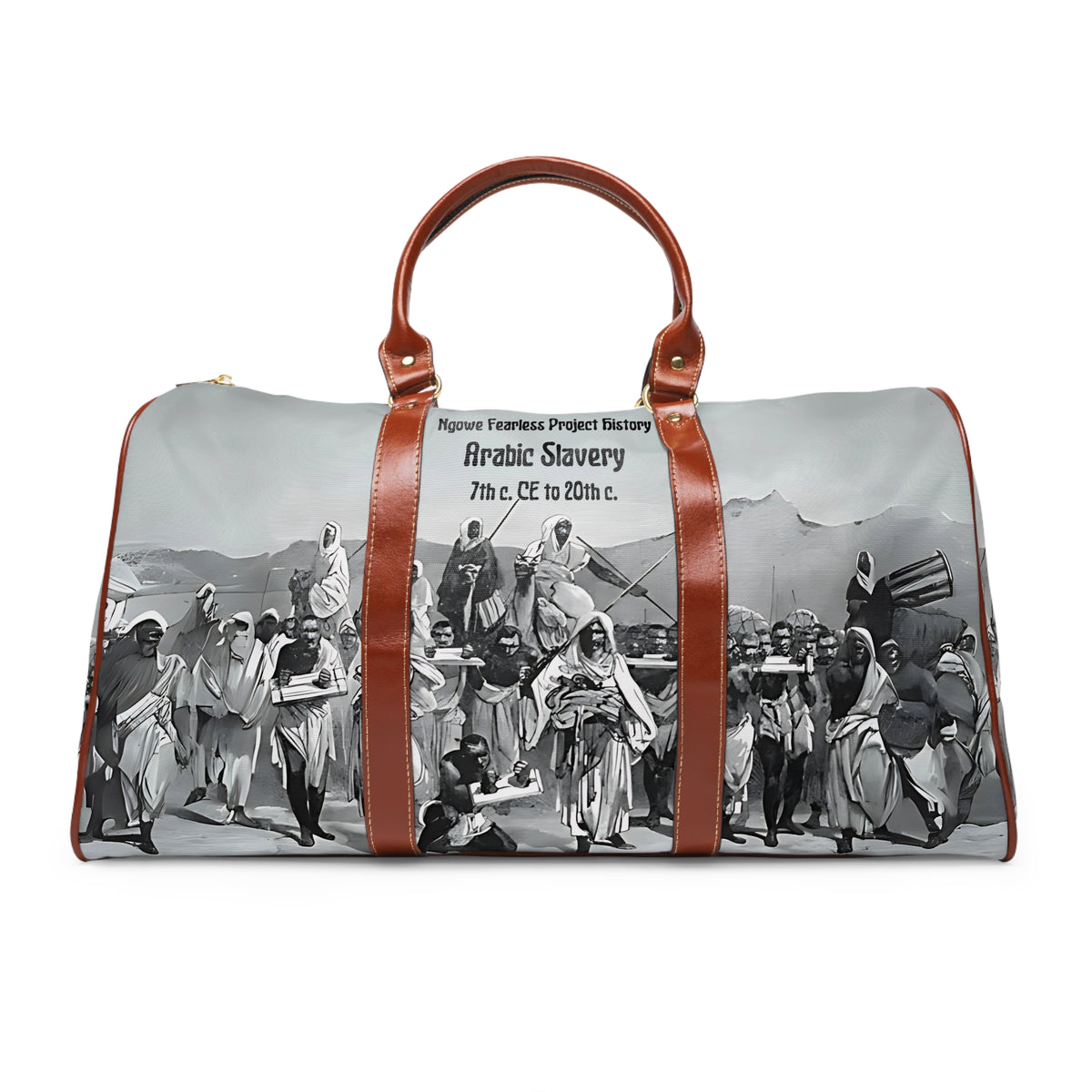 Arabic Slavery History Waterproof Travel Bag - NGOWE STORE
