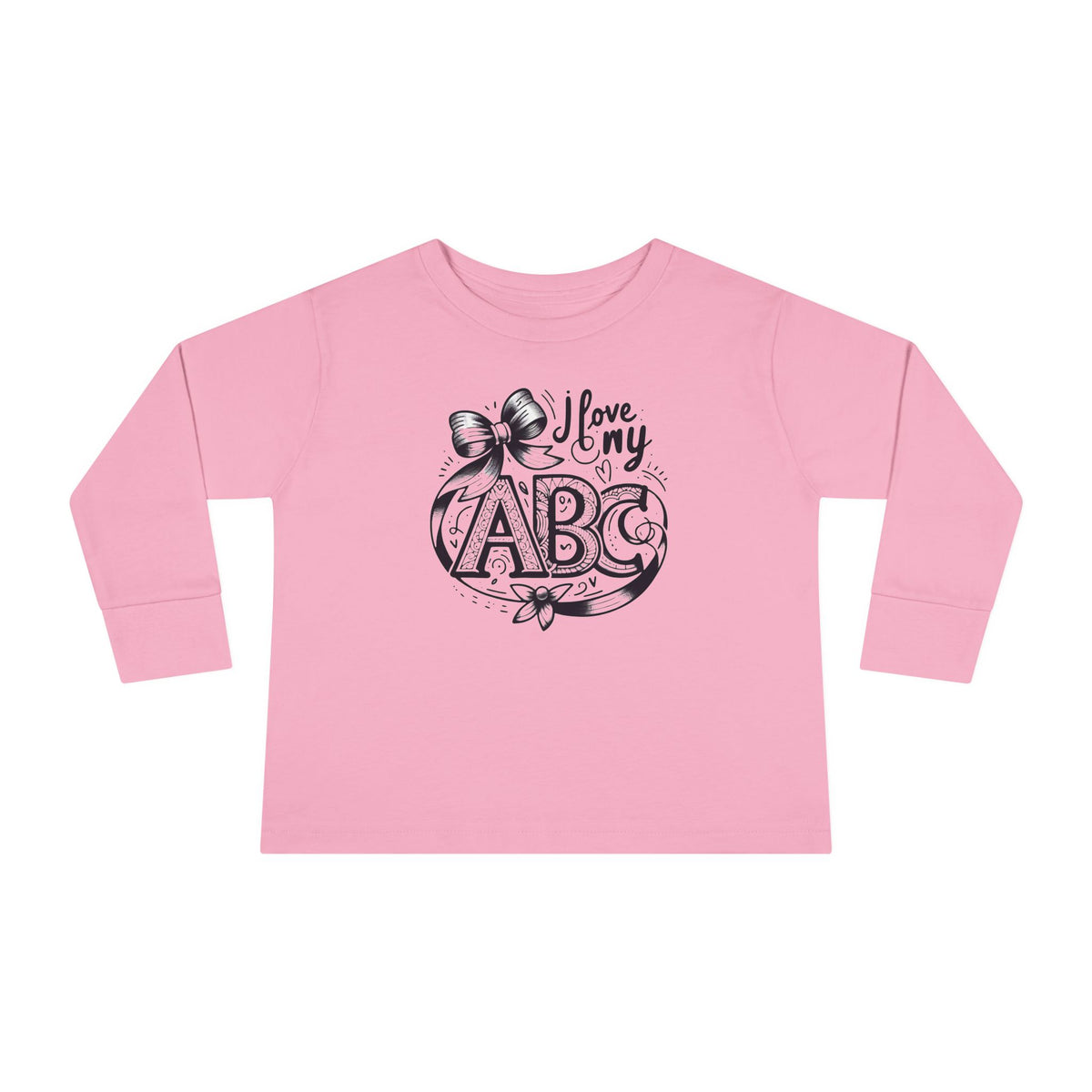 I Love My ABC Toddler Long Sleeve Tee - NGOWE STORE