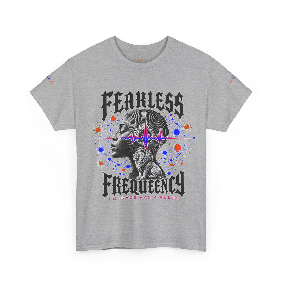 Fearless Frequency Graphic T-Shirt - Unisex Heavy Cotton Tee - NGOWE STORE