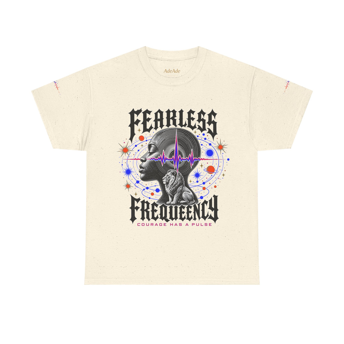 Fearless Frequency Graphic T-Shirt - Unisex Heavy Cotton Tee - NGOWE STORE