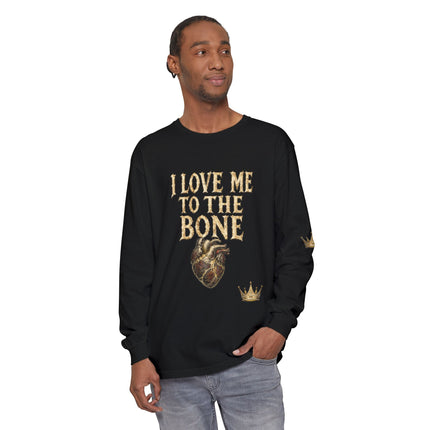 I Love Myself - Unisex Garment-dyed Long Sleeve T-Shirt