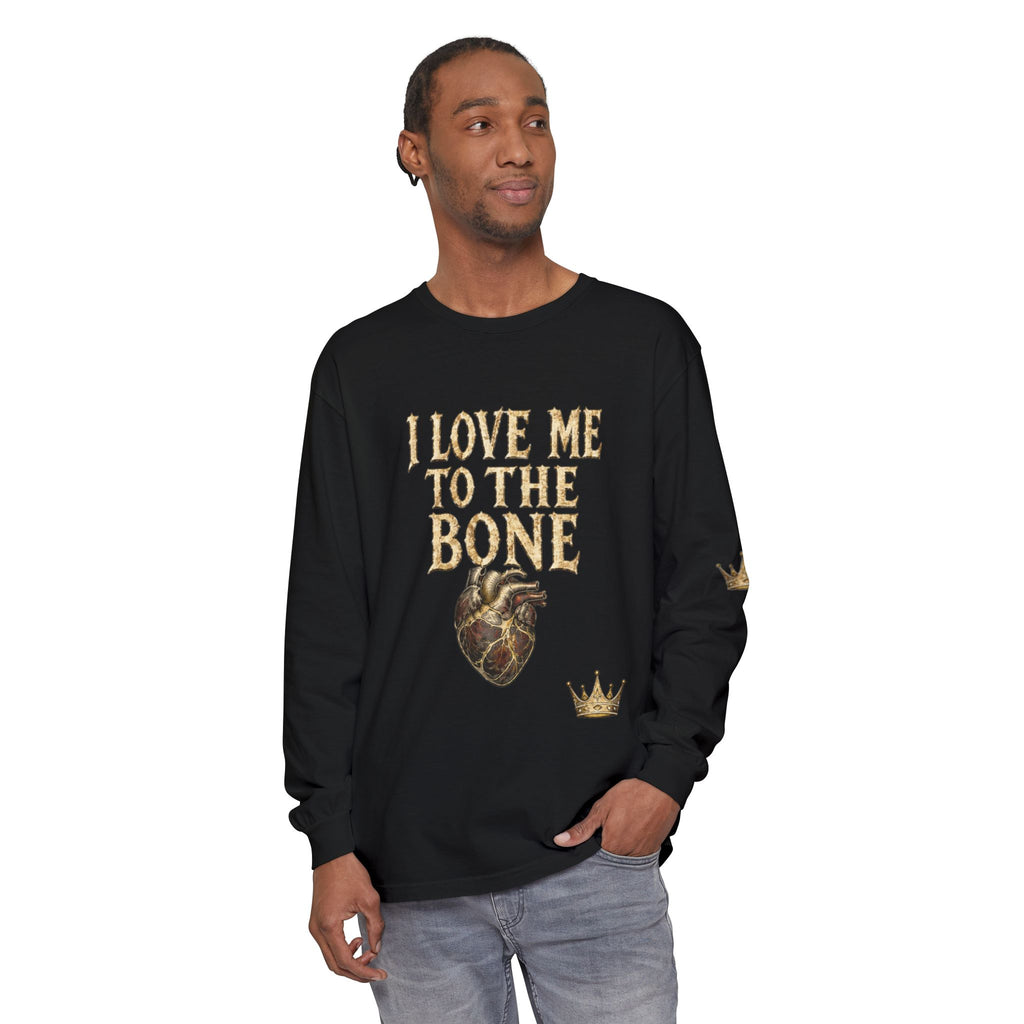I Love Myself - Unisex Garment-dyed Long Sleeve T-Shirt - NGOWE STORE