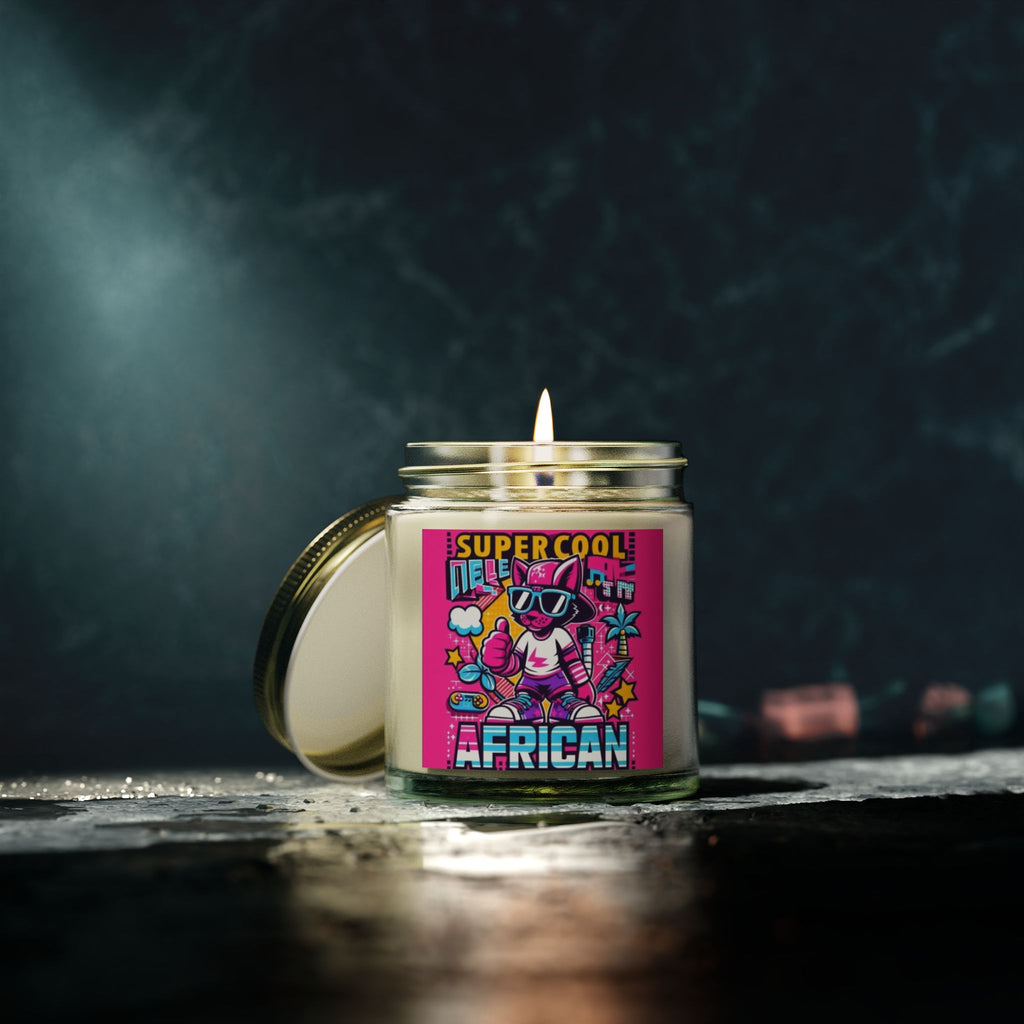 Super Cool African Scented Candles, Coconut Apricot Wax (4oz, 9oz) - NGOWE STORE