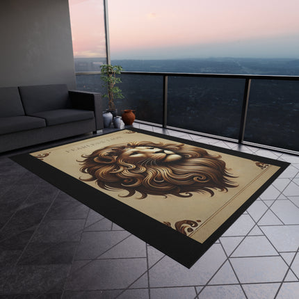 Fearless Lion Outdoor Rug