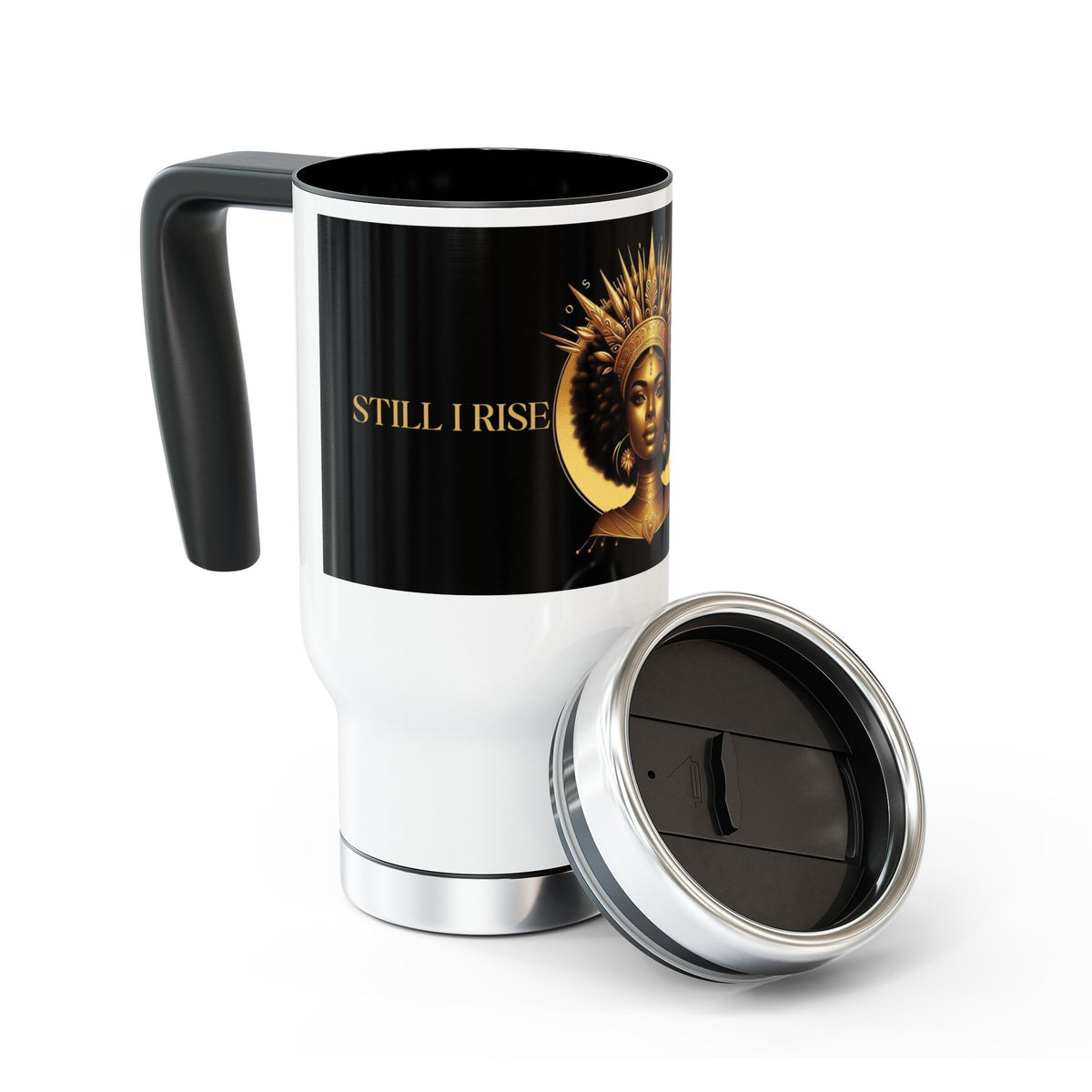Empowering Stainless Steel Travel Mug - "Still I Rise" 14oz - NGOWE STORE