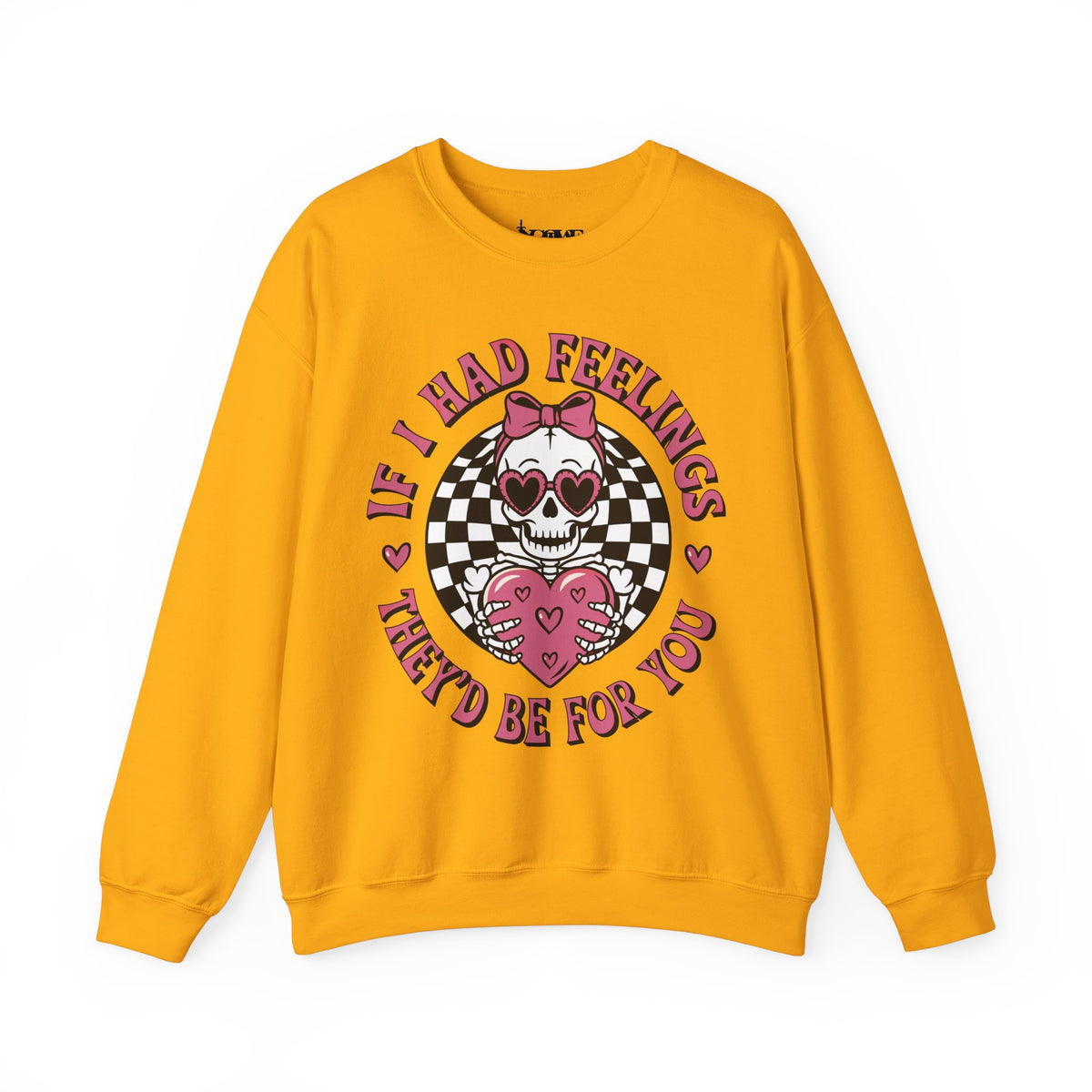If I Had Feelings Skeleton Valentines Unisex Heavy Blend™ Crewneck Sweatshirt - NGOWE STORE