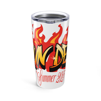 Bun Dem Summer Campfire Tumbler Empire Edition | Outdoor Adventure Travel Mug, Camping Gift, S'mores Lover, Hot Weather Hydration, 20oz Insulated Cup - NGOWE STORE
