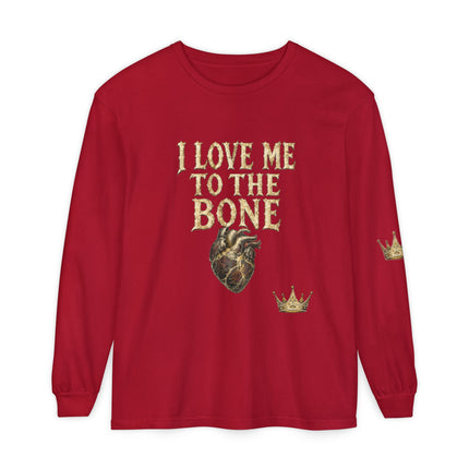I Love Myself - Unisex Garment-dyed Long Sleeve T-Shirt