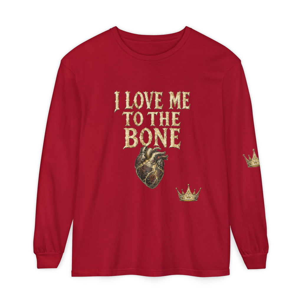 I Love Myself - Unisex Garment-dyed Long Sleeve T-Shirt - NGOWE STORE