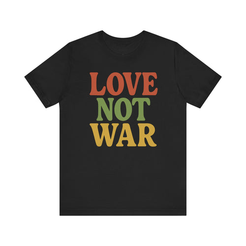 Bun Dem Summer 2025 Love Not War Unisex Tee, Summer Vibes T-Shirt, Festival Shirt, Casual Wear, Peace Tee, Gift for Music Lovers - NGOWE STORE