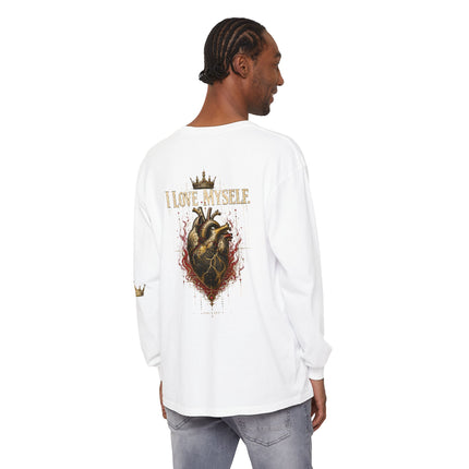 I Love Myself - Unisex Garment-dyed Long Sleeve T-Shirt