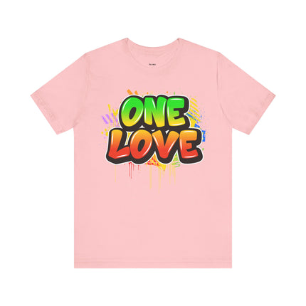 One Love Graffiti T-shirt - Unisex Jersey Short Sleeve Tee - NGOWE STORE