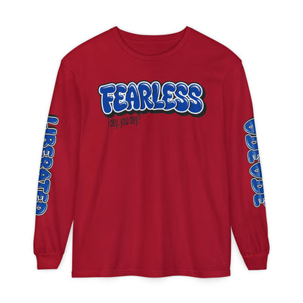 FEARLESS “AdeAde No Excuses” Long Sleeve T-Shirt | NGOWE Fearless Collection – Unisex Motivation Garment-dyed