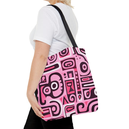 Pink African Print Tote Bag (AOP) - NGOWE STORE