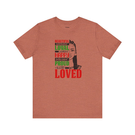 Her Positive Affirmations Jersey Short Sleeve Tee - NGOWE STORE