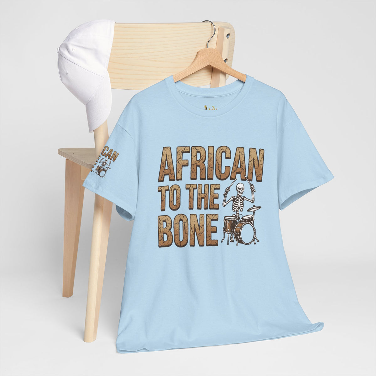 African to the Bone T-Shirt | AdeAde Original | Cultural Pride Unisex Tee | Soft Everyday Statement Shirt - NGOWE STORE