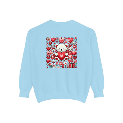 Fearless Valentines Love Unisex Garment-Dyed Sweatshirt