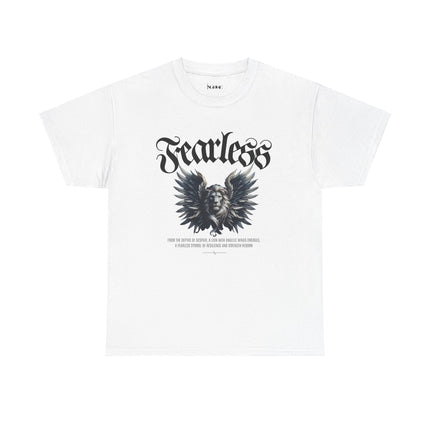 Fearless Lion Angel Unisex Heavy Cotton Tee - NGOWE STORE