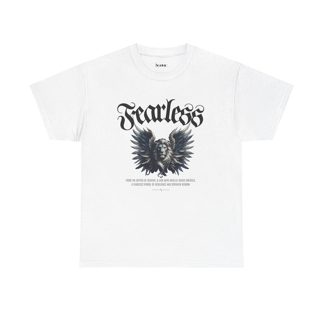 Fearless Lion Angel Unisex Heavy Cotton Tee - NGOWE STORE
