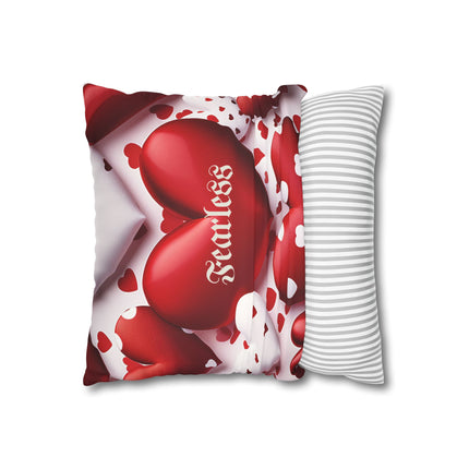 Fearless Valentine's Faux Suede Square Pillowcase