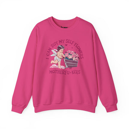 Women Can Buy Our Own Flowers Unisex Heavy Blend™ Crewneck Sweatshirt - NGOWE STORE