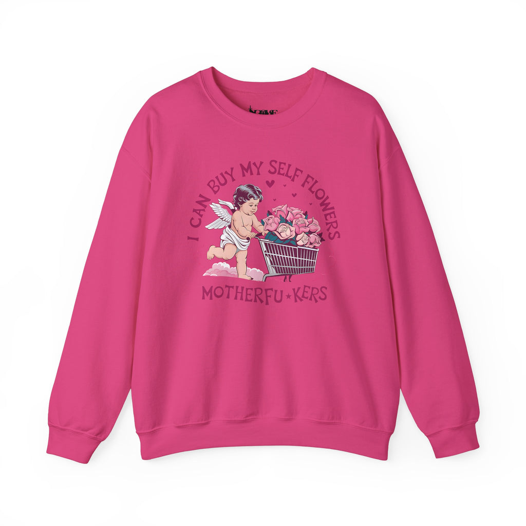 Women Can Buy Our Own Flowers Unisex Heavy Blend™ Crewneck Sweatshirt - NGOWE STORE
