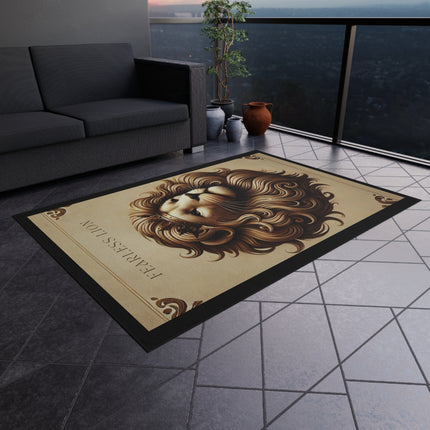 Fearless Lion Outdoor Rug