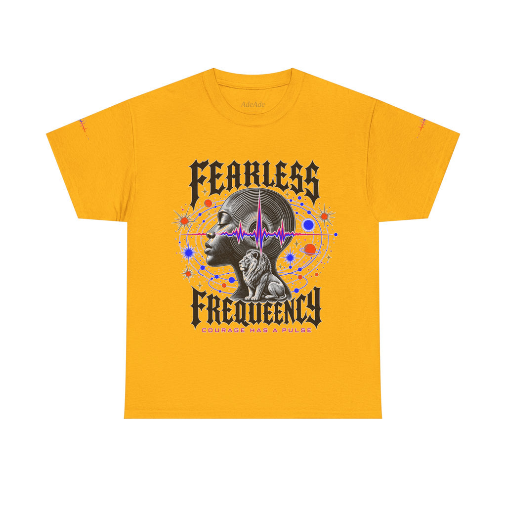 Fearless Frequency Graphic T-Shirt - Unisex Heavy Cotton Tee - NGOWE STORE