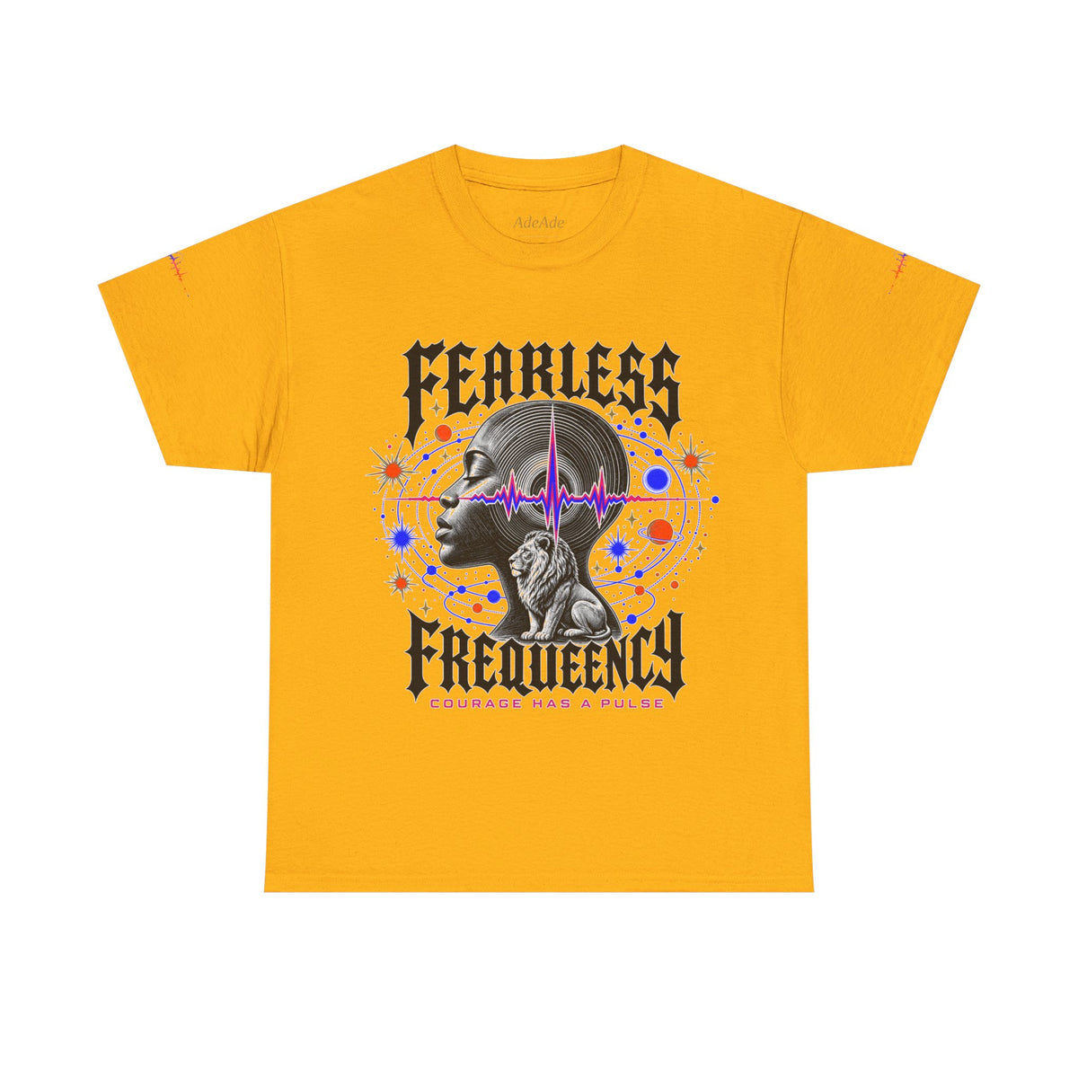 Fearless Frequency Graphic T-Shirt - Unisex Heavy Cotton Tee - NGOWE STORE