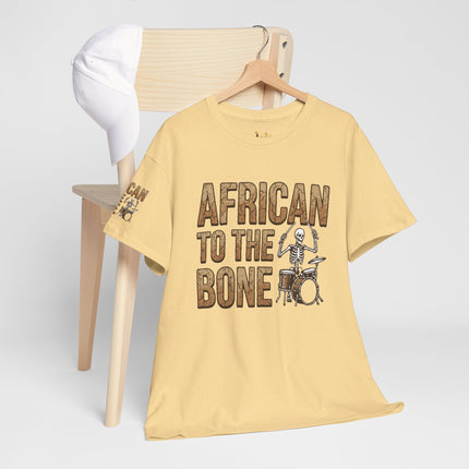 African to the Bone T-Shirt | AdeAde Original | Cultural Pride Unisex Tee | Soft Everyday Statement Shirt - NGOWE STORE