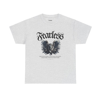 Fearless Lion Angel Unisex Heavy Cotton Tee - NGOWE STORE