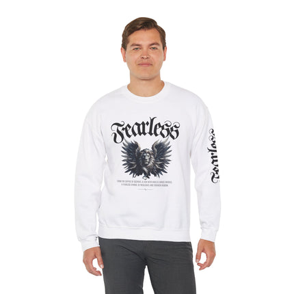 Fearless Lion Angel Unisex Heavy Blend™ Crewneck Sweatshirt