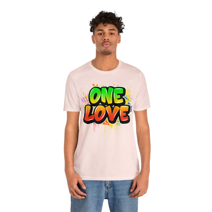 One Love Graffiti T-shirt - Unisex Jersey Short Sleeve Tee