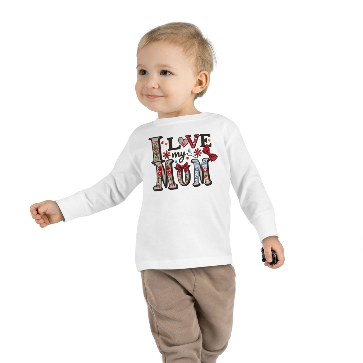 I Love My Mom Toddler Long Sleeve Tee - NGOWE STORE