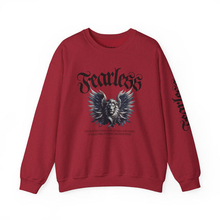 Fearless Lion Angel Unisex Heavy Blend™ Crewneck Sweatshirt