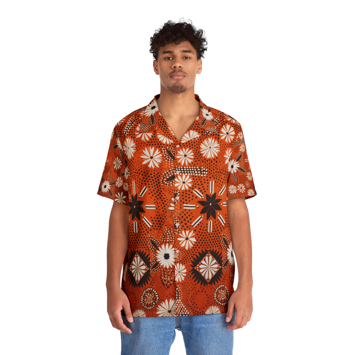 Orange Explosion Hawaiian Shirt (AOP) - NGOWE STORE